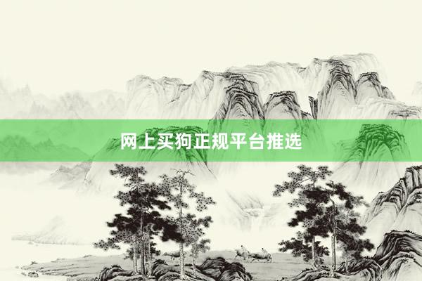 网上买狗正规平台推选